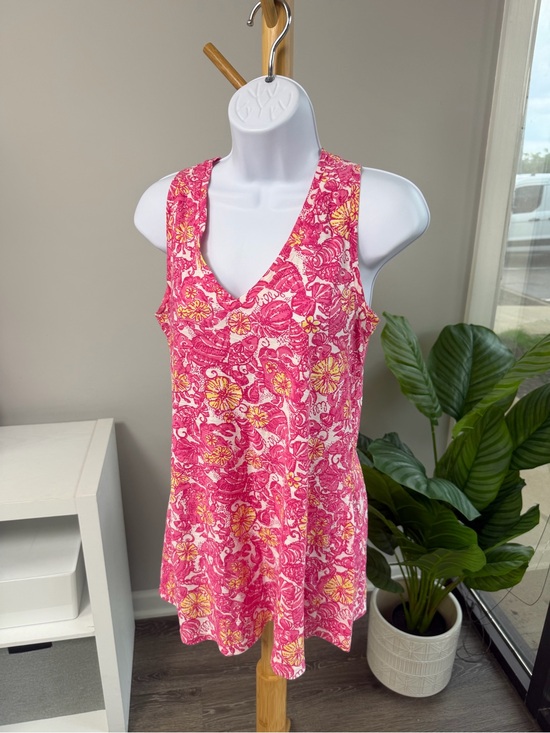 Lilly Pulitzer Tops - Lilly Pulitzer Gale Tank in Chum Bucket Pink Print size Small